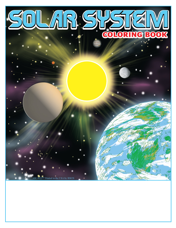 Solar System Imprint Coloring Book